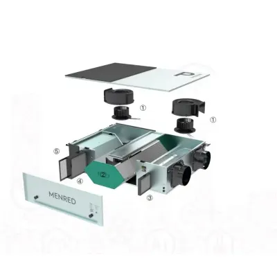 MENRED P5 Ceiling-Mounted ERV, 350 m³/h