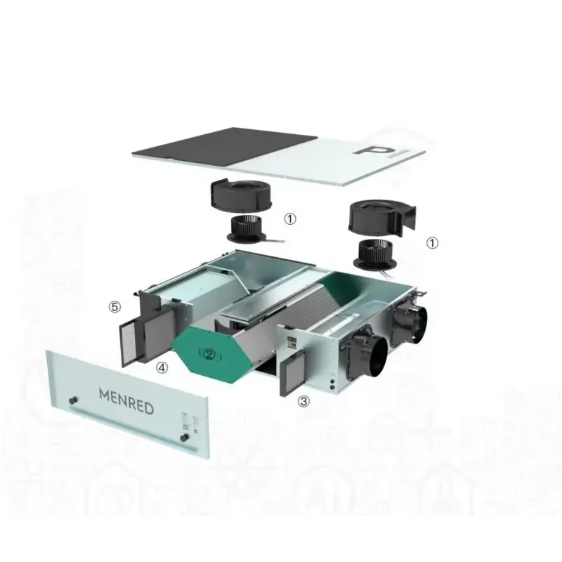 MENRED P5 Ceiling-Mounted ERV, 350 m³/h