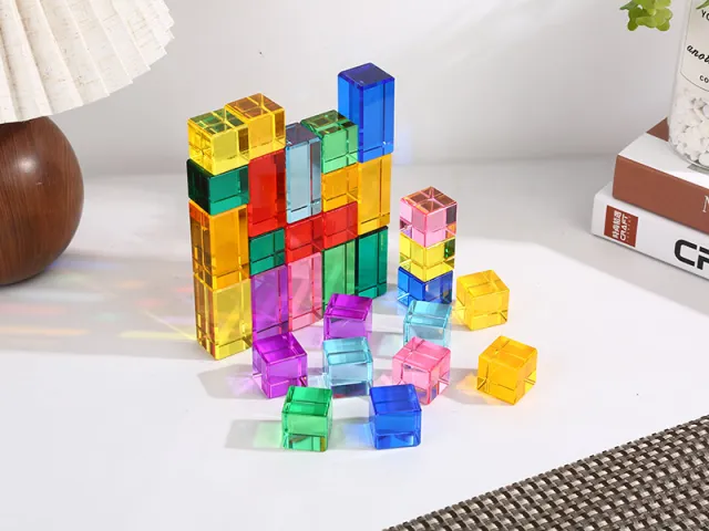Colored acrylic tiles