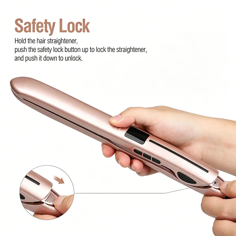 Professional Salon 2 In 1 Hair Straightener Curler | LED Digital Temp Display Wholesale