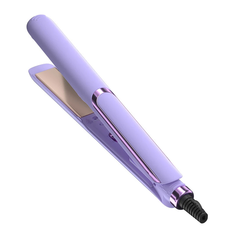 Professional 1-inch 2-in-1 men hair straightener and curler with smart LED digital temperature display,