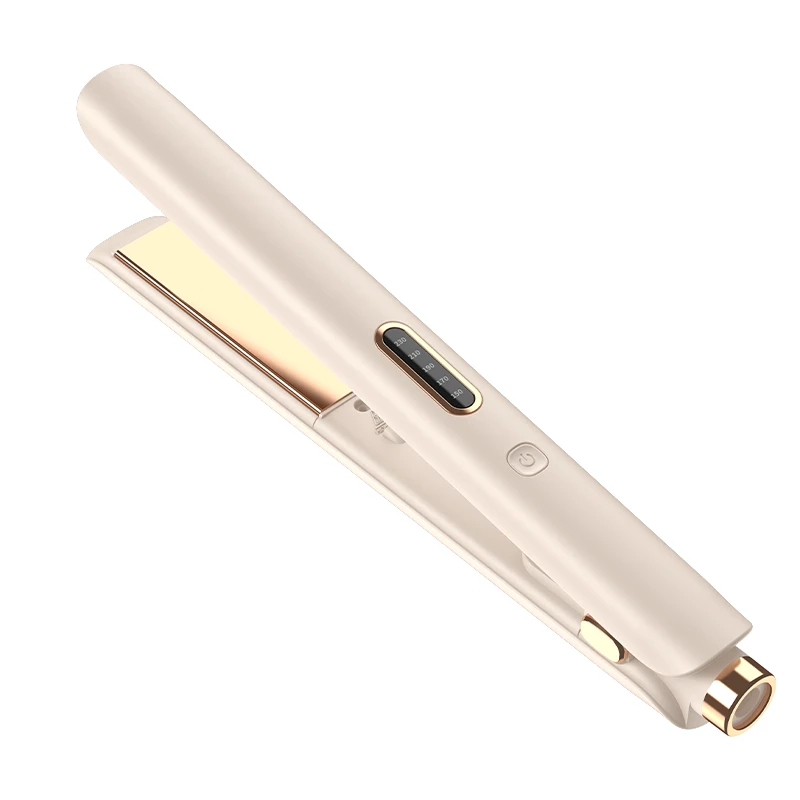 Professional 1-inch 2-in-1 men hair straightener and curler with smart LED digital temperature display,