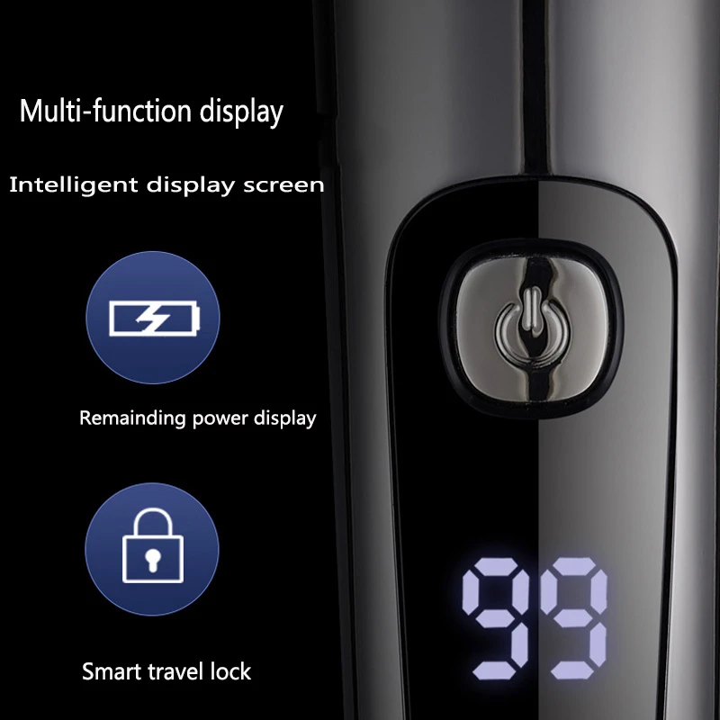 3 -heads electric shaver