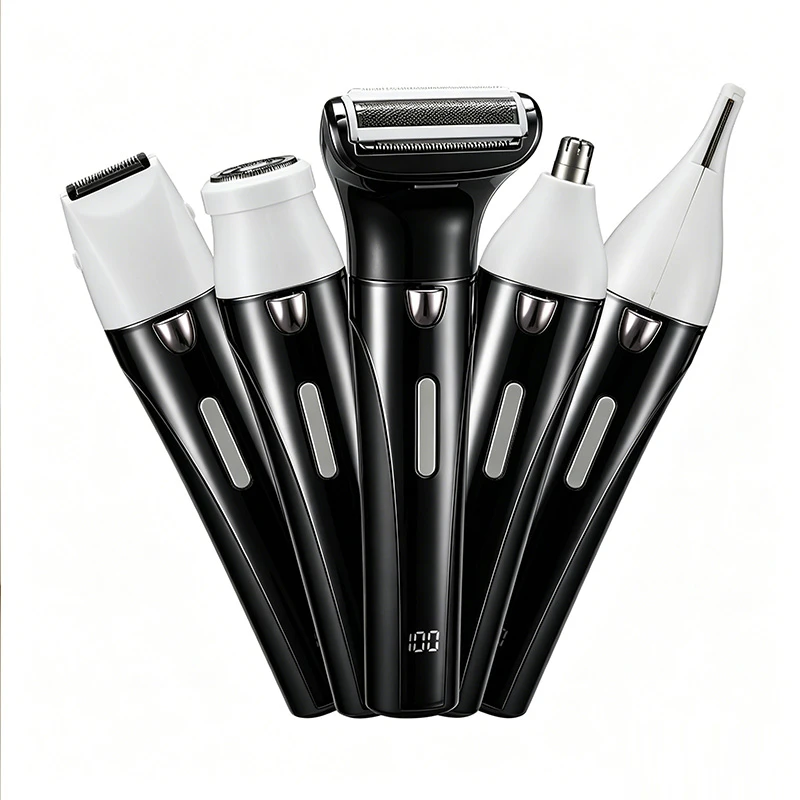 New Women Waterproof Hair Removal Kit Wholesale | LED Cordless Bikini Nose Trimmer