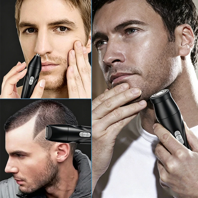 Men Electric Nose Hair Trimmer Kit