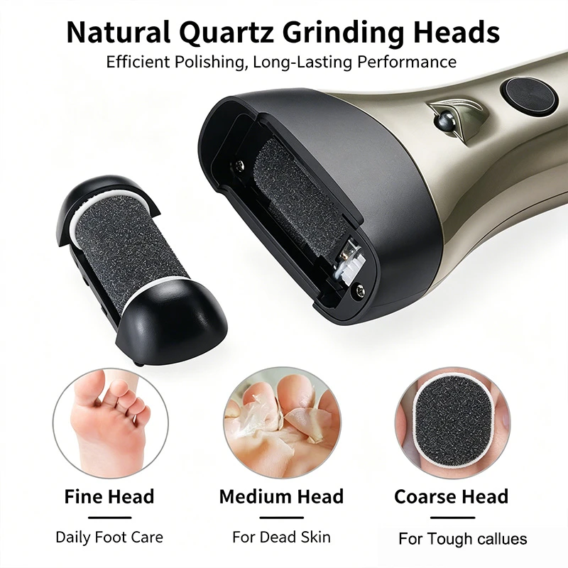 Electric Callus Remover, USB Type-C Rechargeable IPX7 Waterproof Digital Display Pedicure Dead Skin Exfoliator Foot Grinder, Factory Direct No Middleman Markup OEM Wholesale