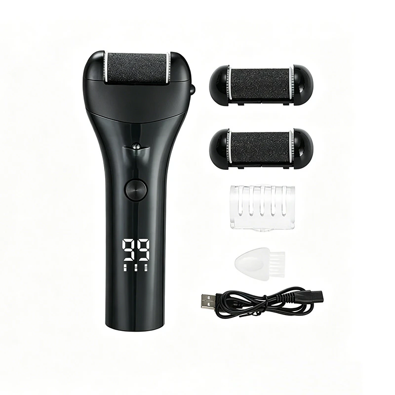Electric Callus Remover, USB Type-C Rechargeable IPX7 Waterproof Digital Display Pedicure Dead Skin Exfoliator Foot Grinder, Factory Direct No Middleman Markup OEM Wholesale