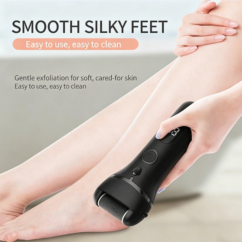 Electric Callus Remover, USB Type-C Rechargeable IPX7 Waterproof Digital Display Pedicure Dead Skin Exfoliator Foot Grinder, Factory Direct No Middleman Markup OEM Wholesale