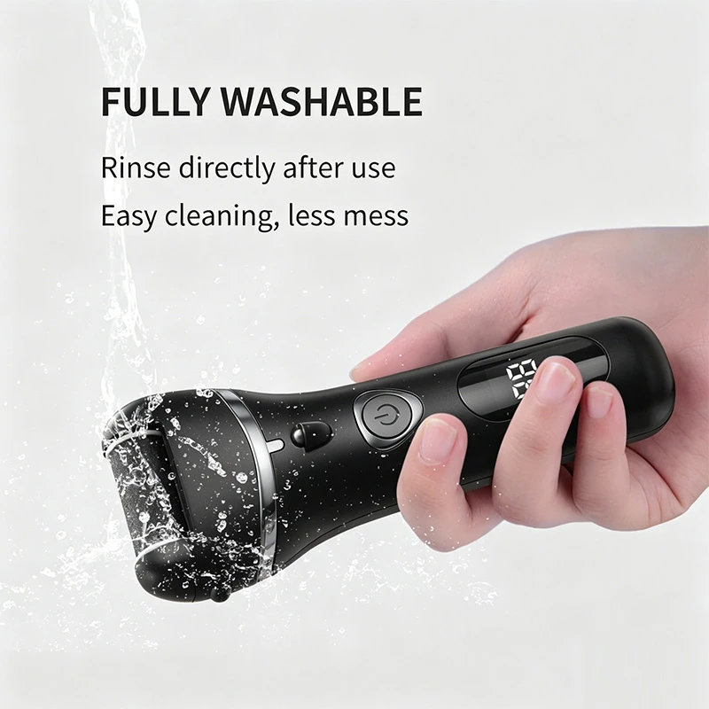 Electric Callus Remover, USB Type-C Rechargeable IPX7 Waterproof Digital Display Pedicure Dead Skin Exfoliator Foot Grinder, Factory Direct No Middleman Markup OEM Wholesale