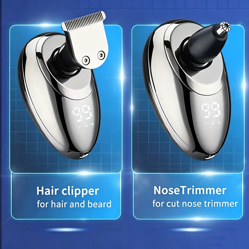  5-in-1 Electric Shaver, 7 Floating Heads Wet & Dry shaver