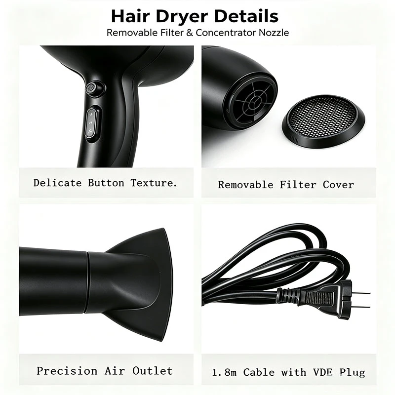  hot seller Bulk 2100W Small Home Hair Dryer, Portable Hair Dryer for Resale & Distribution