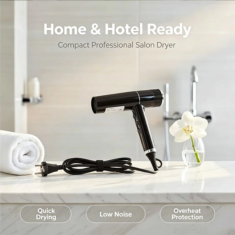 High Speed BLDC Hair Dryer, LED Digital Temperature Control Negative Ionic Blow Dryer