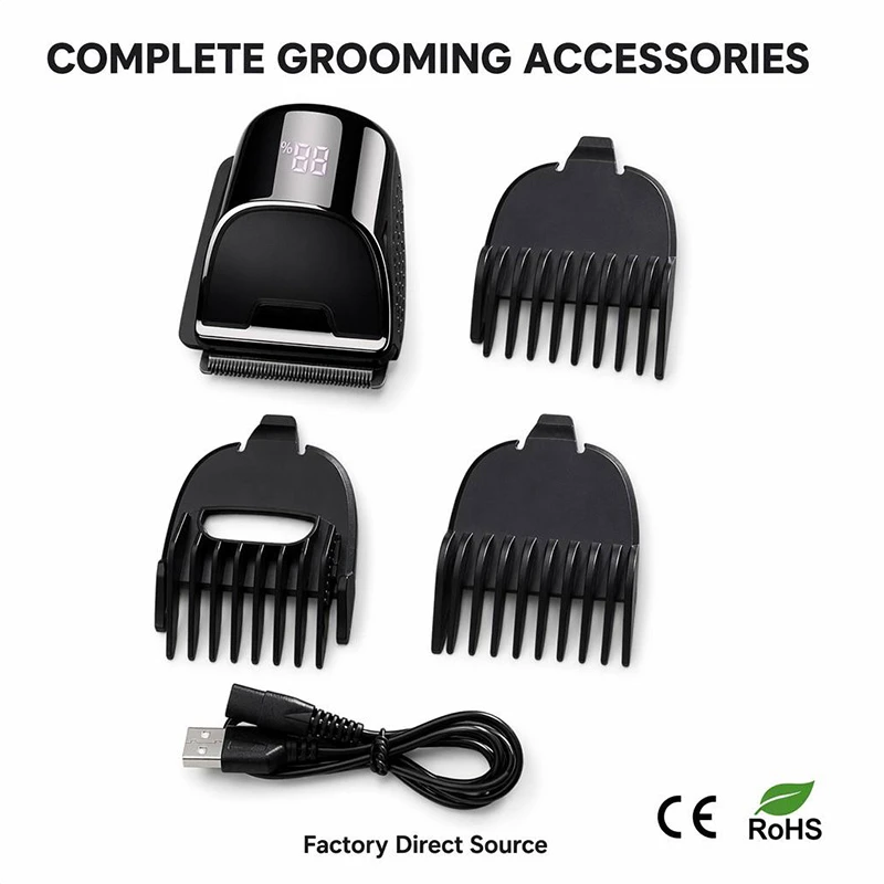 Wholesale USB 2-in-1 Salon Hair Clipper & Detail Trimmer Set, Manufacturer ODM Brand Stamping Large Batch Full Container CE Waterproof Salon Equipment | SANDU