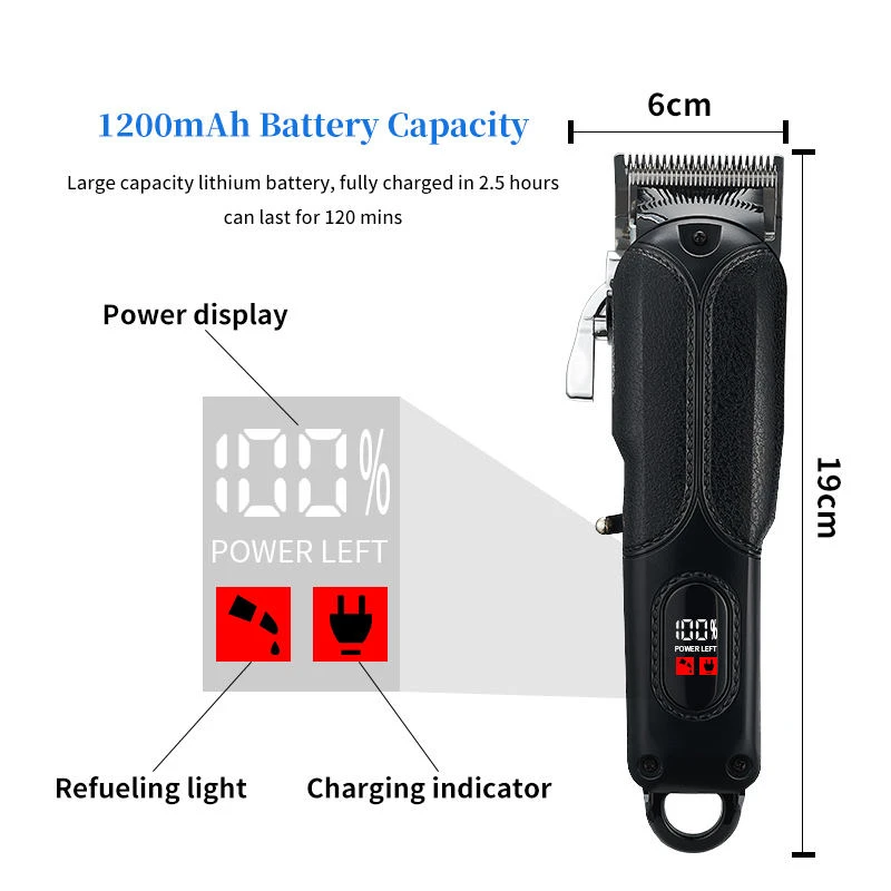 Portable Mini Size Waterproof Travel 2 IN 1 Hair Clipper and Hair Trimmer with Multiple Guide Combs Included