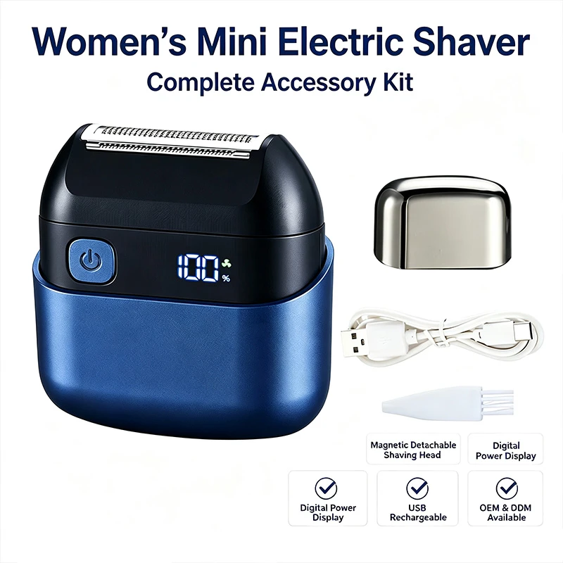 New Women Waterproof Hair Removal Kit Wholesale | LED Cordless Bikini Nose Trimmer