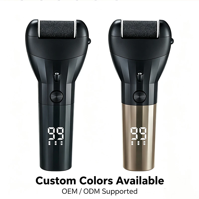 Electric Callus Remover, USB Type-C Rechargeable IPX7 Waterproof Digital Display Pedicure Dead Skin Exfoliator Foot Grinder, Factory Direct No Middleman Markup OEM Wholesale