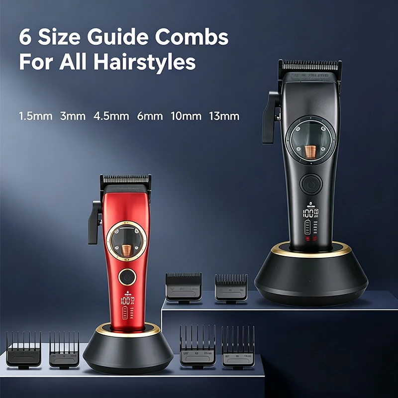 Portable Mini Size Waterproof Travel 2 IN 1 Hair Clipper and Hair Trimmer with Multiple Guide Combs Included
