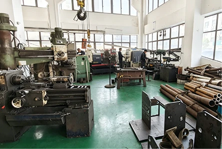 The factory supporting processing center performs  finish machining on accessories