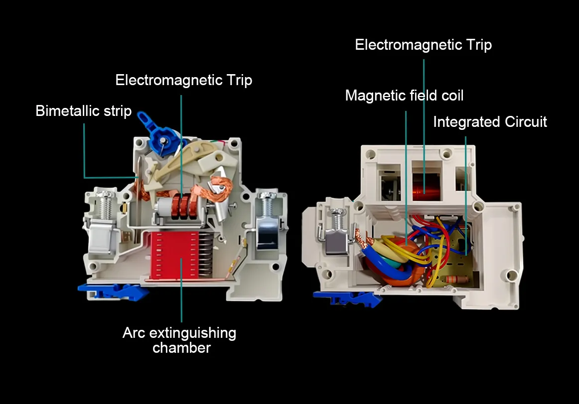 Magnetic blowout arc extinguishing