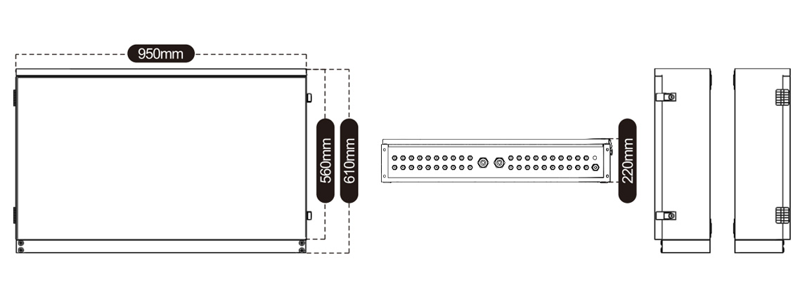 pv combiner box 20in 1out size