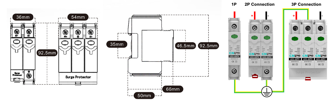 DC SPD wirings