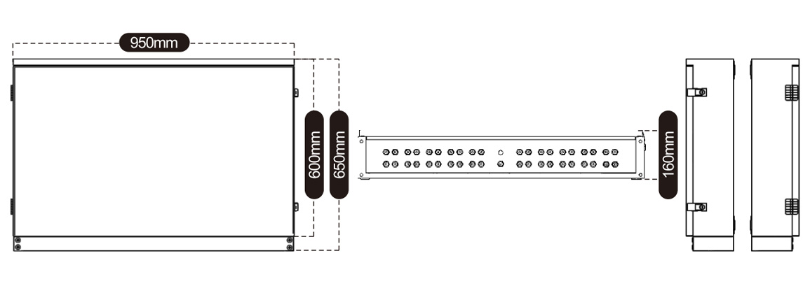 pv combiner box 10in 10out size