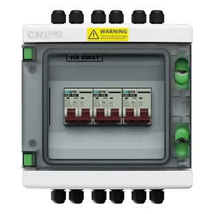 3in 3out IP65 Circuit Breaker Box DC500V