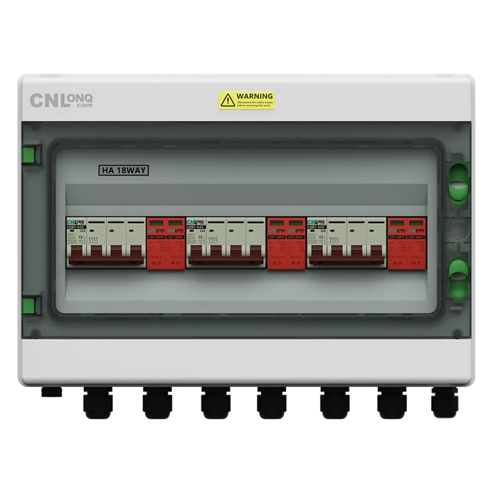3in 3out IP65 Lightning Protection with Circuit Breaker Box DC1000V