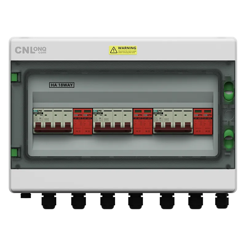 3in 3out IP65 Lightning Protection with Circuit Breaker Box DC1000V