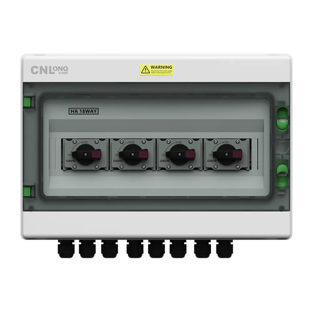 4in 4out IP65 Disconnect Switch Isolator Box DC1200V