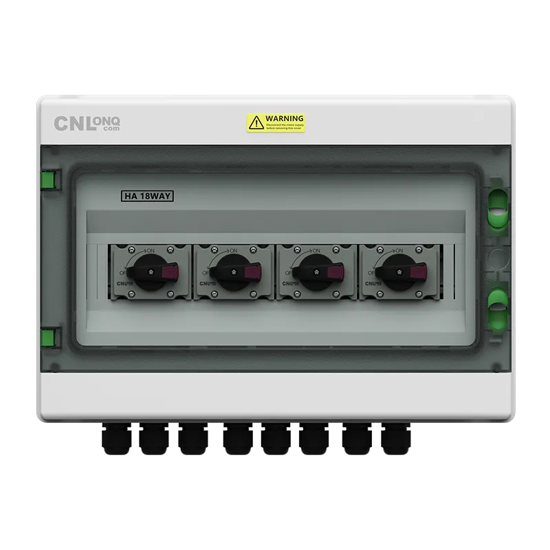 4in 4out IP65 Disconnect Switch Isolator Box DC1200V