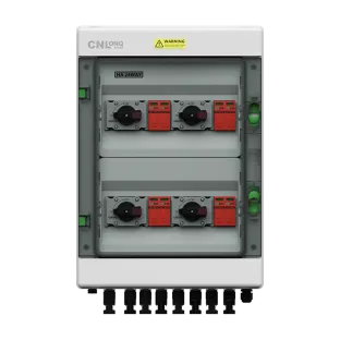 4in 4out IP65 Lightning Protection Combiner Box with Solar isolator Disconnect Switch DC1000V