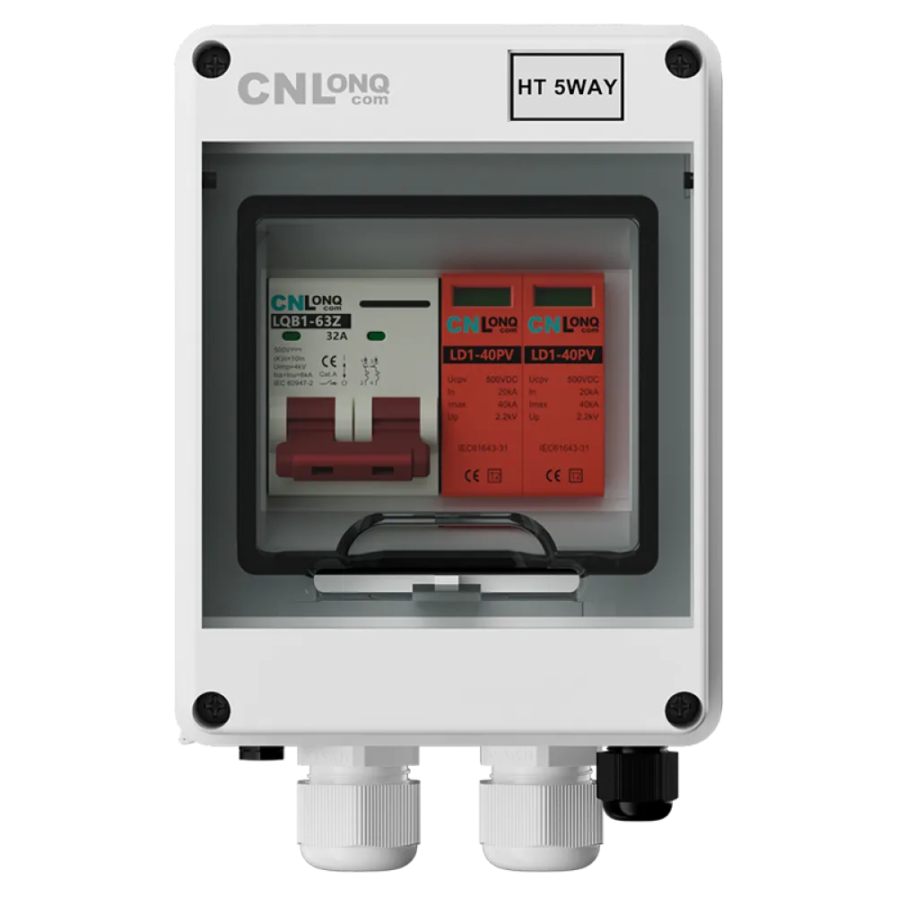 1in 1out IP65 Lightning Protection Combiner Box DC500V