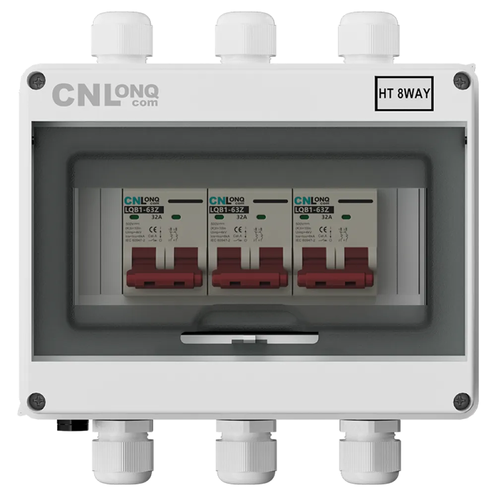 3in 3out IP65 Circuit Breaker Box DC500V