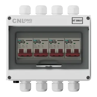 4in 4out IP65 Circuit Breaker Box DC500V