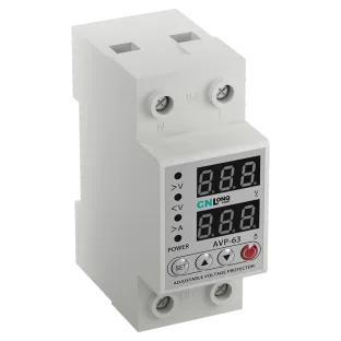 Adjustable Over and Under Voltage Current Protector AC110~230V DC85~300V 40A 63A 80A 50 60Hz