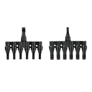 Solar T Branch Parallel Connector FMMMMMM+MFFFFFF 6 to 1 or 1 to 6 DC1500V 50A (T6) 