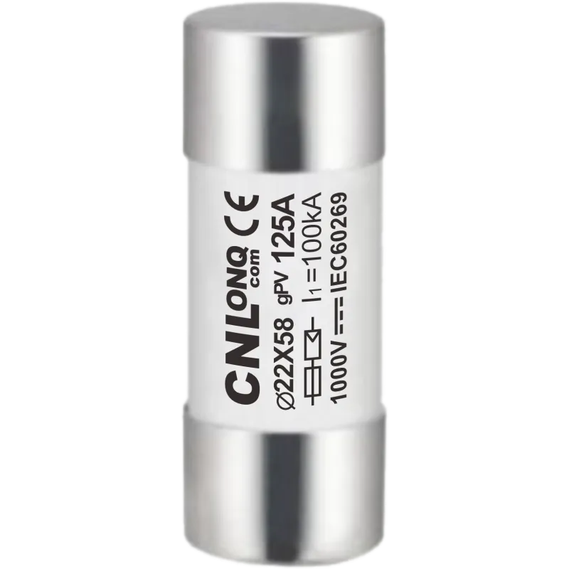 22x58mm DC Fuse Core DC1000V 8~125A