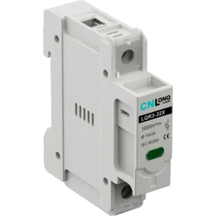DC Fuse Holder DC1000V 32A DIN Rail with Indicator Light for 10x38mm Fuse