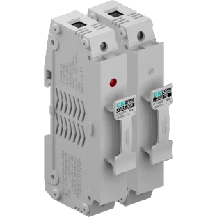 DC Fuse Holder DC1500V 50A DIN Rail for 10x85mm or 14x85mm Fuse