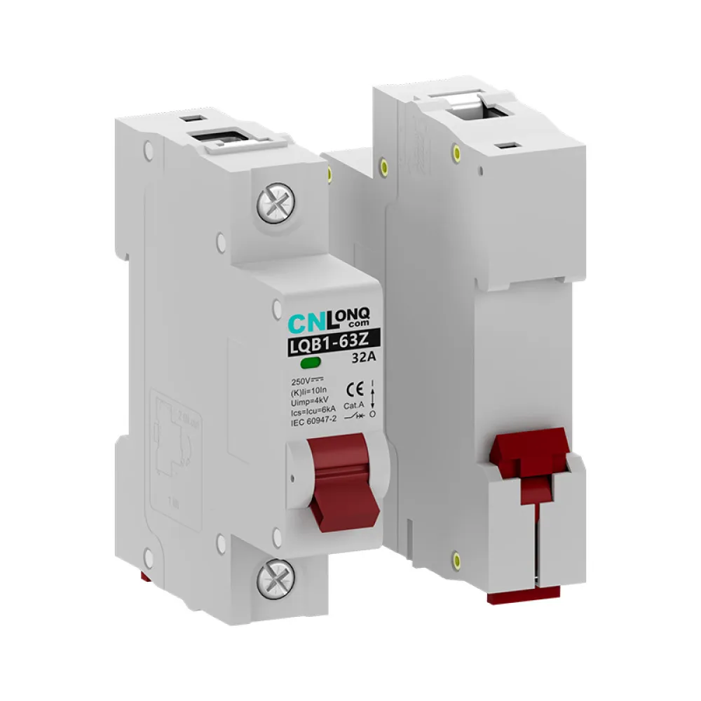 DC12~1000V 10~63A 1P/2P/3P/4P Miniature Circuit Breaker LQB1-63Z