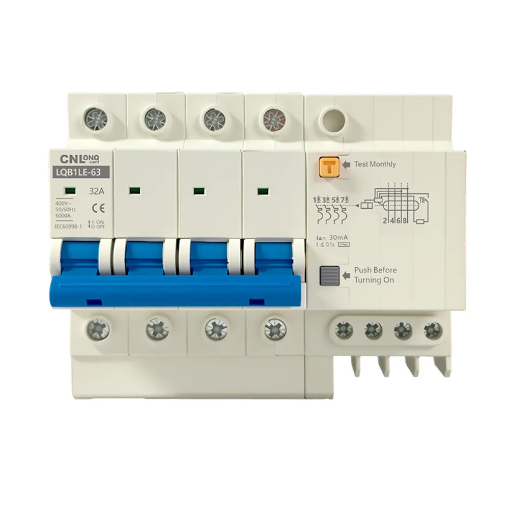 AC230/400V 16~125A 1P/2P/3P/4P Earth Leakage Circuit Breaker RCBO