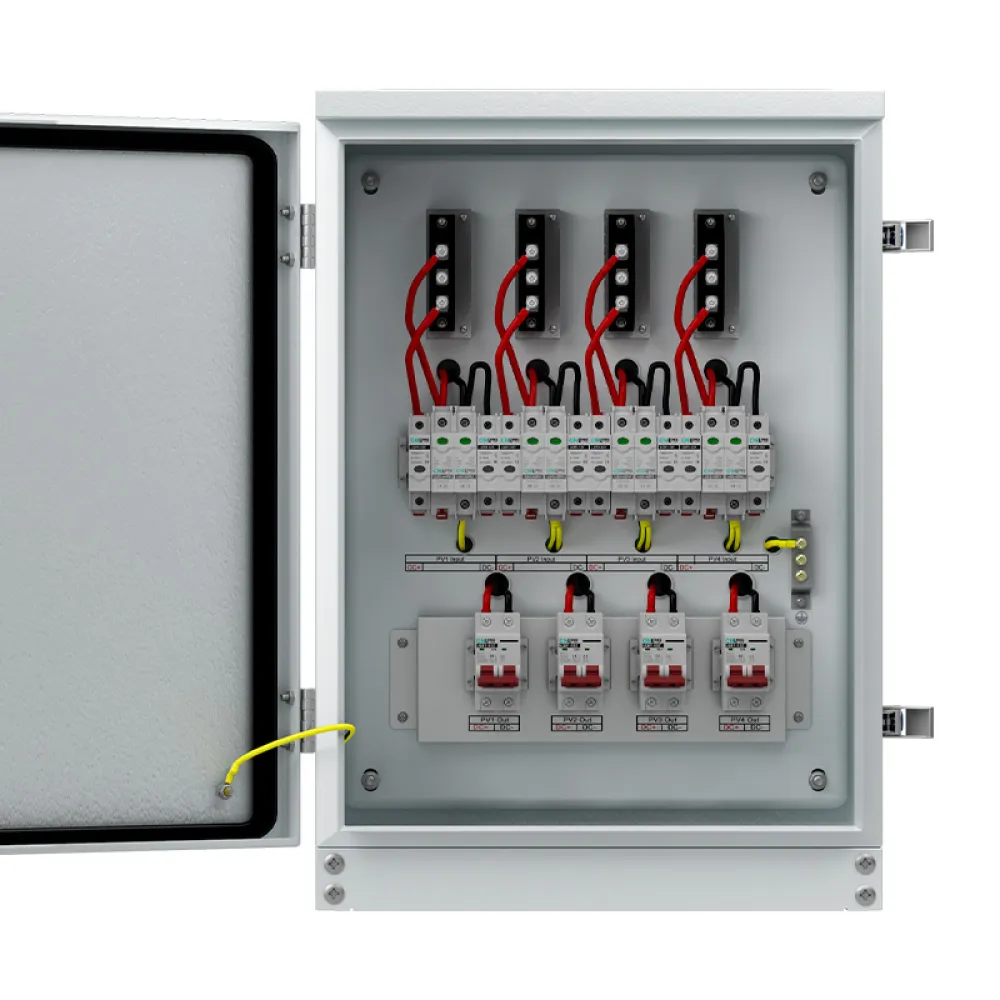 4in 4out Metal PV Combiner Box DC500V