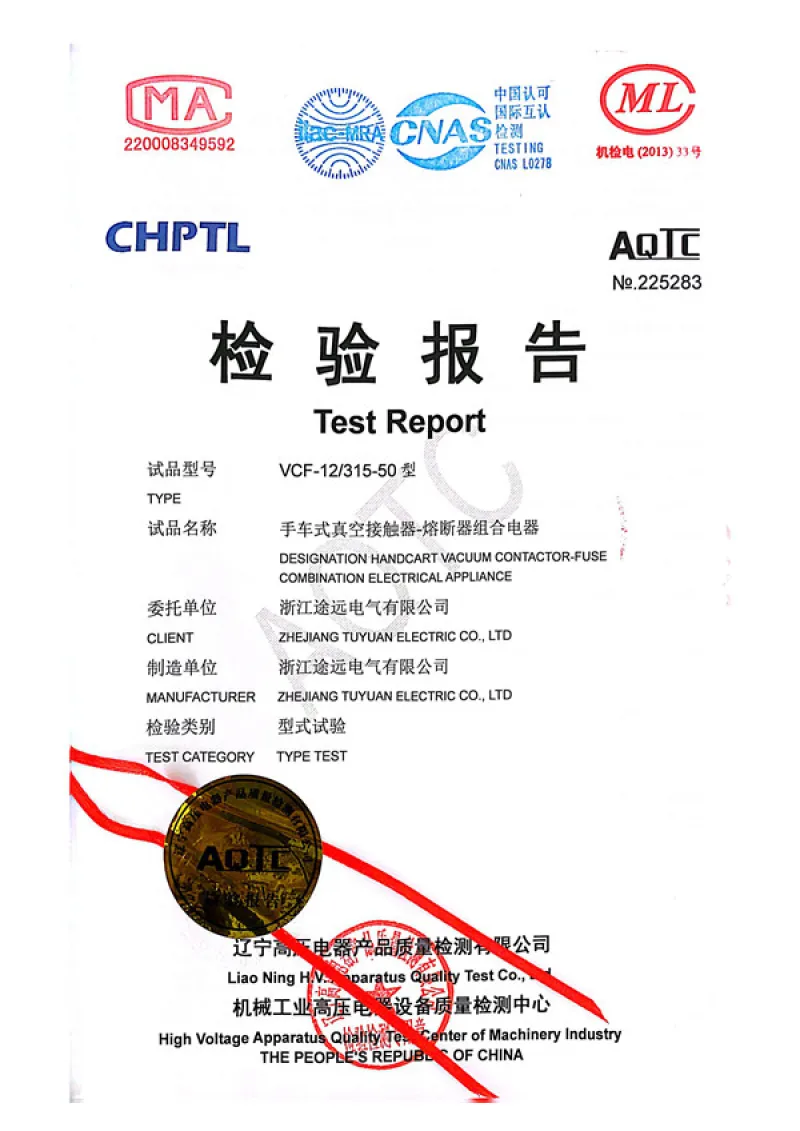 VCF-12-315-50 Handheld Vacuum Contactor Fuse Combination Electrical Appliance